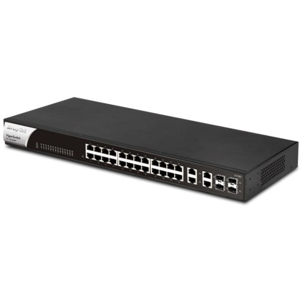 DrayTek VigorSwitch G1282 (24 port LAN Gigabit +4 SFP port gigabit)