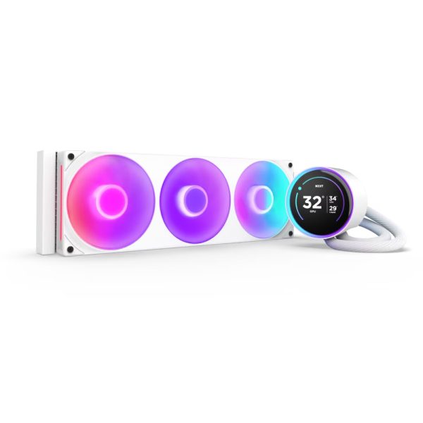 Bộ Tản Nhiệt Nước NZXT KRAKEN ELITE 360 RGB V2 White 360mm (RL-KR36E-W2)
