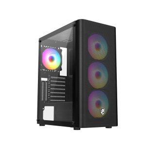 Vỏ Case VITRA SAPHIRA AX15 BLACK KÈM 3FAN RGB