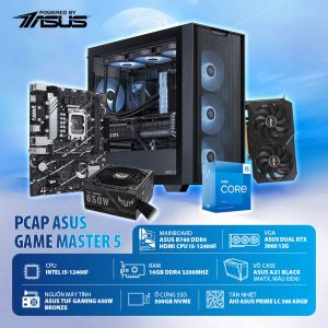 PCAP ASUS ROG AI TUF Gaming 5 ( i5 12400F - 16GB DDR4 - RTX 3060 - SSD 500GB - PSU 650W )