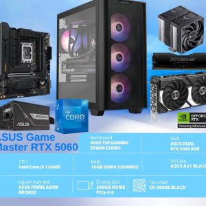 PCAP ASUS Game Master RTX 5060 (i5 12400F -16GB Ram - 500GB SSD) - Powered by ASUS