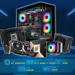 PC GAMING PRO - PCAP AMD R7 9800X3D - RTX 5060Ti 16GB