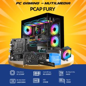 PC GAMING - PCAP Fury ( I3 12100F - RX 6500XT - 16GB RAM - SSD 250GB)
